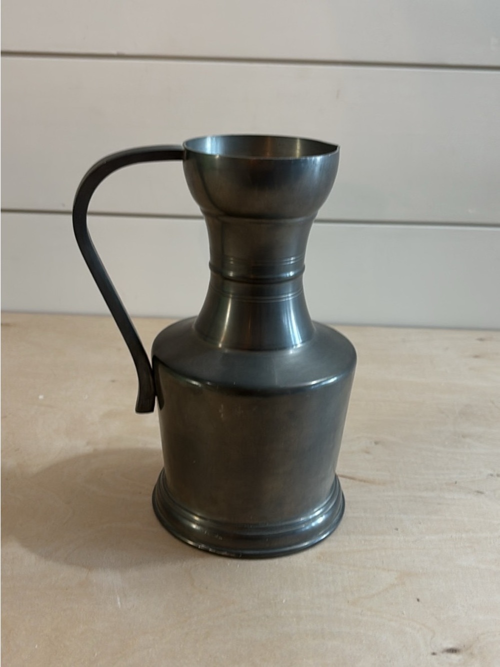 Authentic Antique  Pewter Pitcher Dark Pewter